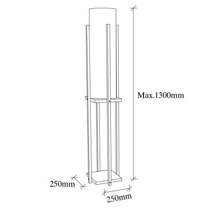 Grīdas stāvlampa 1xE27/40W/230V balta