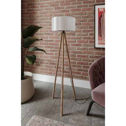 Grīdas stāvlampa 1xE27/40W/230V bēša/balta
