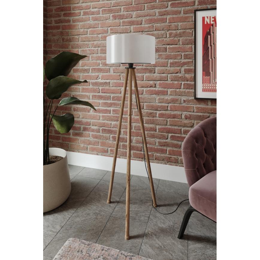 Grīdas stāvlampa 1xE27/40W/230V bēša/balta