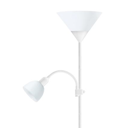 Grīdas stāvlampa 1xE27/60W/230V + 1xE14/25W