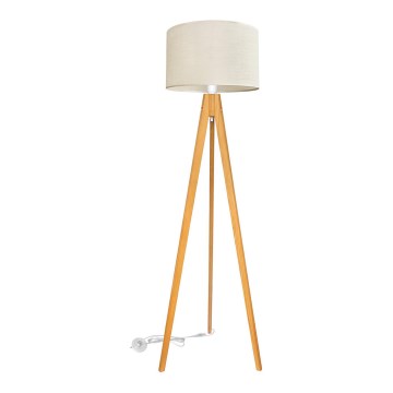 Grīdas stāvlampa ALBA 1xE27/15W/230V krēmkrāsa/ozols