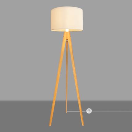 Grīdas stāvlampa ALBA 1xE27/15W/230V krēmkrāsa/ozols
