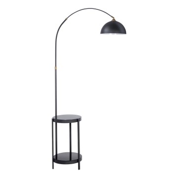 Grīdas stāvlampa ar galdu 1xE27/60W/230V melna