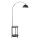 Grīdas stāvlampa ar galdu 1xE27/60W/230V melna