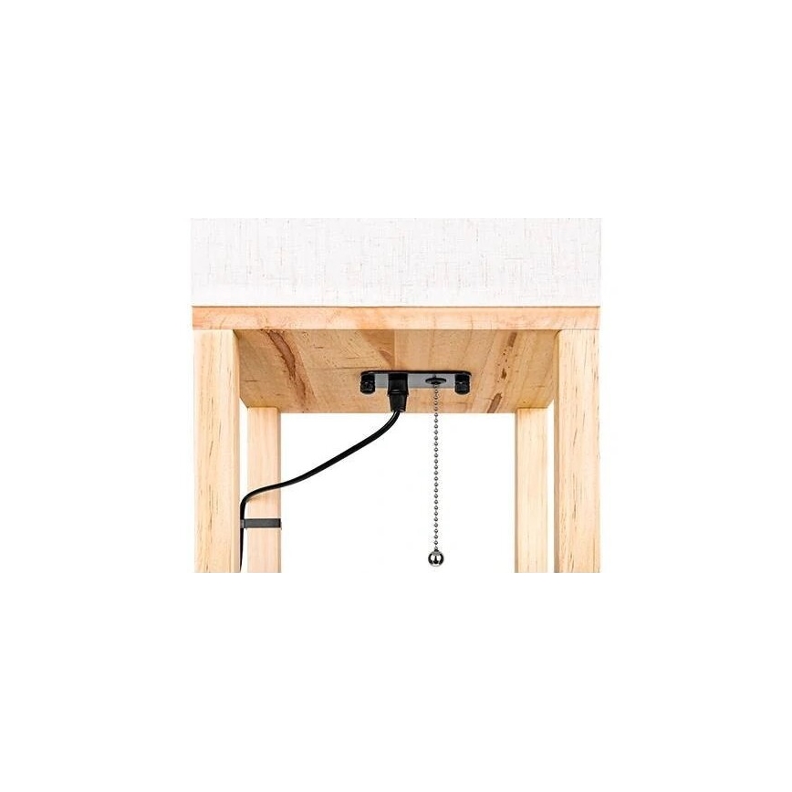 Grīdas stāvlampa ar plauktiem 1xE27/60W/230V balta/brūna
