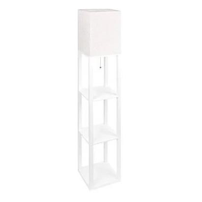 Grīdas stāvlampa ar plauktiem 1xE27/60W/230V balta
