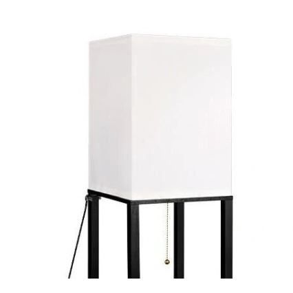 Grīdas stāvlampa ar plauktiem 1xE27/60W/230V melna/balta