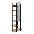 Grīdas stāvlampa ar plauktiem MODA DOR 1xE27/40W/230V melna/brūna