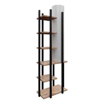 Grīdas stāvlampa ar plauktiem MODA DOR 1xE27/40W/230V melna/brūna