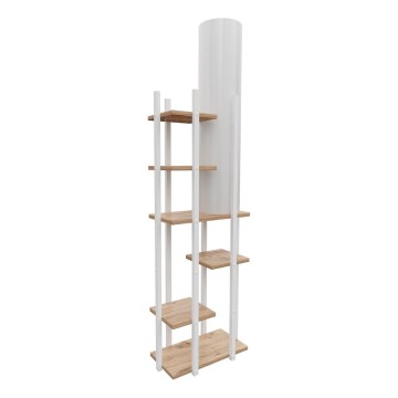 Grīdas stāvlampa ar plauktiem VOGUE 1xE27/40W/230V 160 cm balta