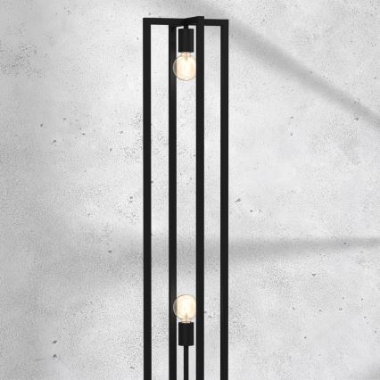 Grīdas stāvlampa ARNOLD 2xE27/60W/230V melna