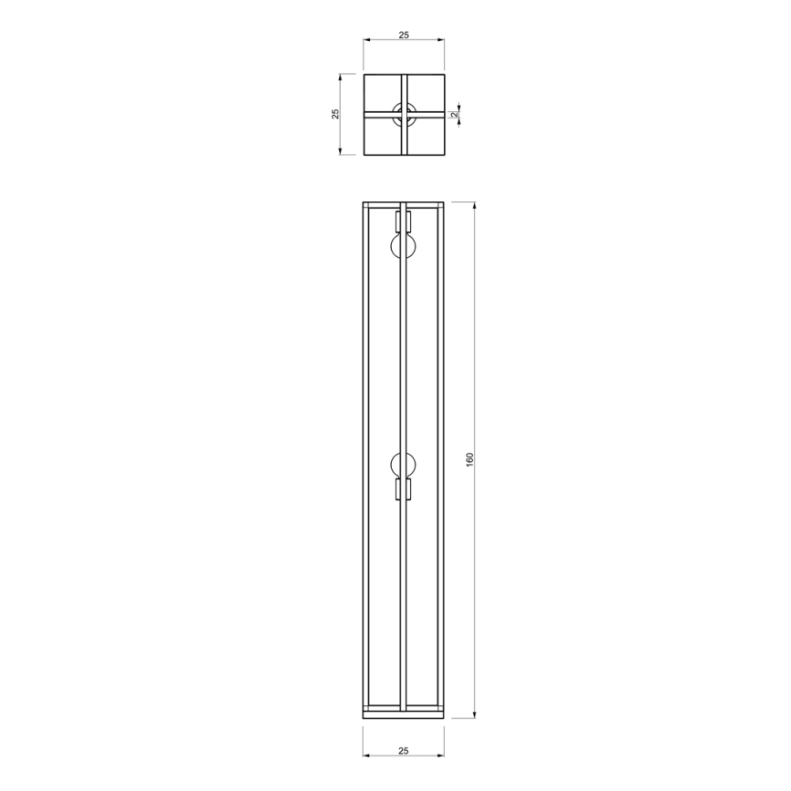 Grīdas stāvlampa ARNOLD 2xE27/60W/230V melna