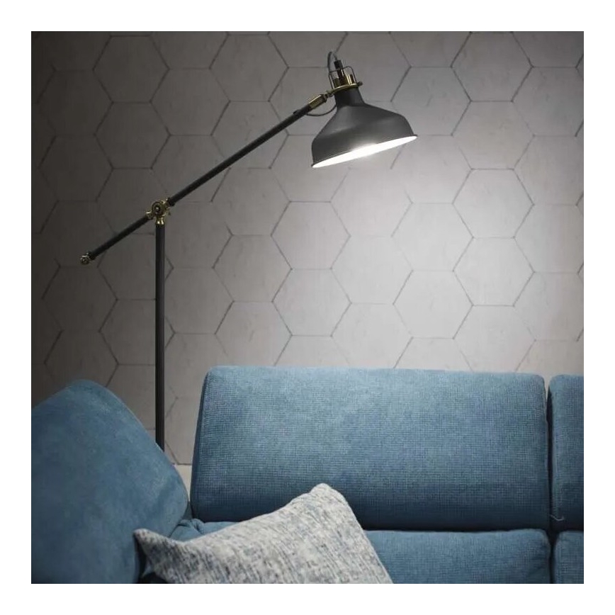 Grīdas stāvlampa ARTHUR 1xE27/25W/230V pelēka
