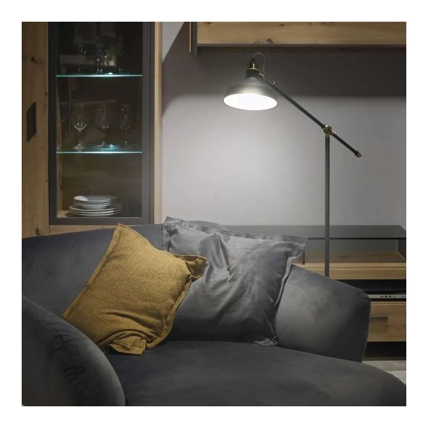 Grīdas stāvlampa ARTHUR 1xE27/25W/230V pelēka