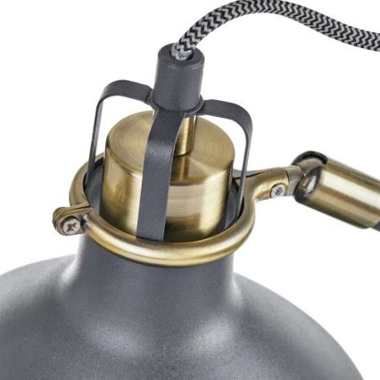 Grīdas stāvlampa ARTHUR 1xE27/25W/230V pelēka