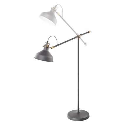 Grīdas stāvlampa ARTHUR 1xE27/25W/230V pelēka