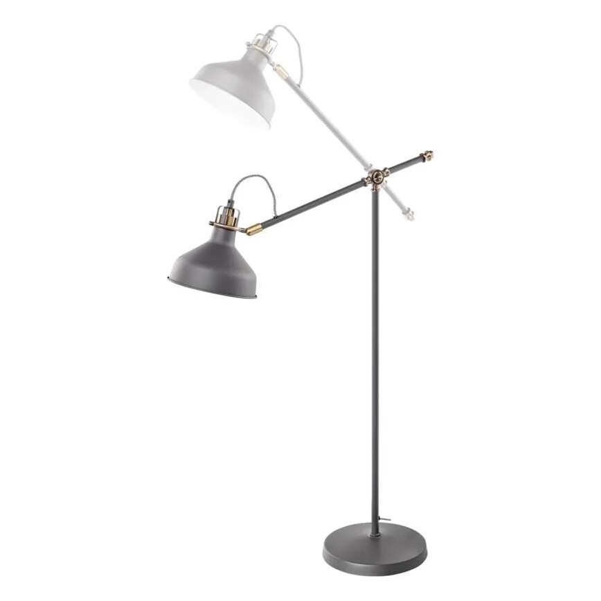 Grīdas stāvlampa ARTHUR 1xE27/25W/230V pelēka