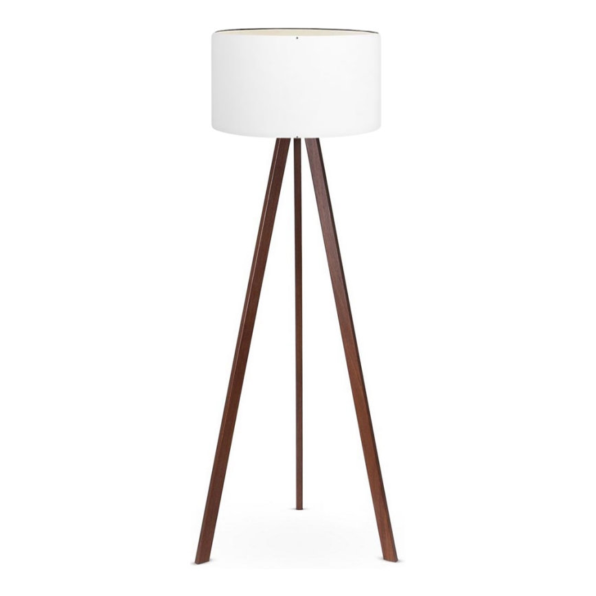 Grīdas stāvlampa AYD 1xE27/60W/230V balta/brūna