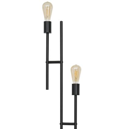 Grīdas stāvlampa CARTAGO 2xE27/60W/230V melna