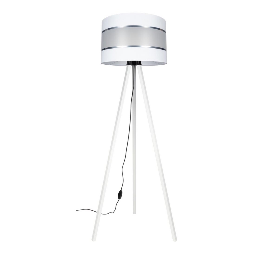 Grīdas stāvlampa CORAL 1xE27/60W/230V balta/matēts hroms