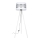 Grīdas stāvlampa CORAL 1xE27/60W/230V balta/matēts hroms