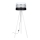 Grīdas stāvlampa CORAL 1xE27/60W/230V balta/melna/matēts hroms