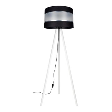 Grīdas stāvlampa CORAL 1xE27/60W/230V balta/melna/matēts hroms