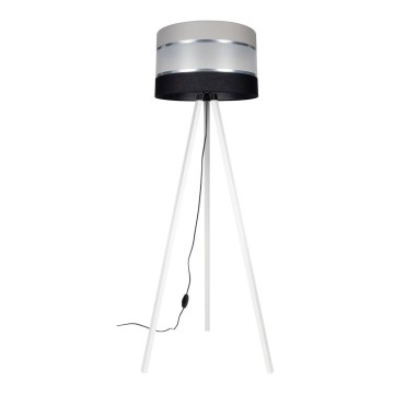 Grīdas stāvlampa CORAL 1xE27/60W/230V balta/melna/pelēka/matēts hroms