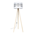 Grīdas stāvlampa CORAL 1xE27/60W/230V bēša/balta/matēts hroms