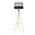 Grīdas stāvlampa CORAL 1xE27/60W/230V bēša/melna/pelēka/zelta