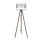 Grīdas stāvlampa CORAL 1xE27/60W/230V brūna/balta/matēts hroms