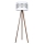 Grīdas stāvlampa CORAL 1xE27/60W/230V brūna/balta/matēts hroms
