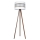 Grīdas stāvlampa CORAL 1xE27/60W/230V brūna/balta/zelta