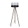 Grīdas stāvlampa CORAL 1xE27/60W/230V brūna/melna/balta/matēts hroms