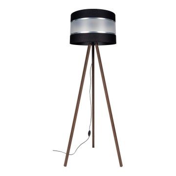 Grīdas stāvlampa CORAL 1xE27/60W/230V brūna/melna/matēts hroms