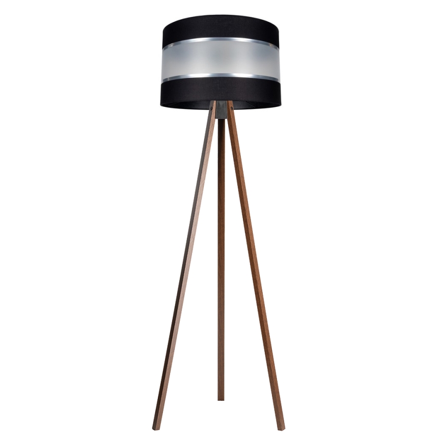 Grīdas stāvlampa CORAL 1xE27/60W/230V brūna/melna/matēts hroms
