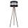 Grīdas stāvlampa CORAL 1xE27/60W/230V brūna/melna/matēts hroms