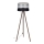Grīdas stāvlampa CORAL 1xE27/60W/230V brūna/melna/pelēka/matēts hroms