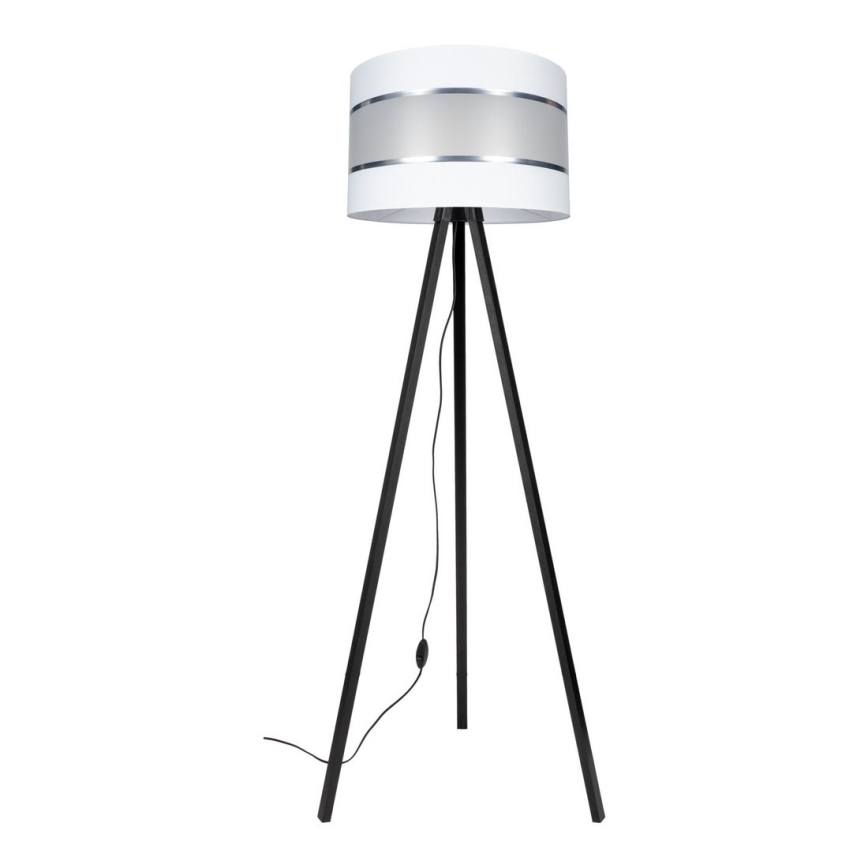 Grīdas stāvlampa CORAL 1xE27/60W/230V venge/balta/matēts hroms