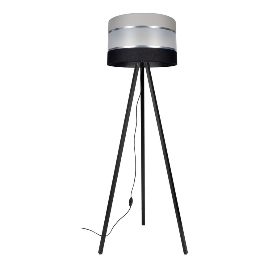 Grīdas stāvlampa CORAL 1xE27/60W/230V venge/melna/pelēka/matēts hroms