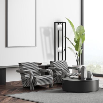 Grīdas stāvlampa DIEGO 2xE14/40W/230V melna