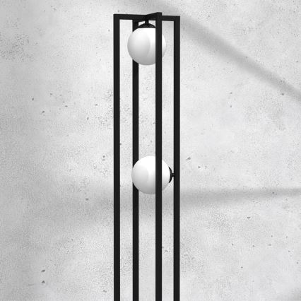 Grīdas stāvlampa DIEGO 2xE14/40W/230V melna