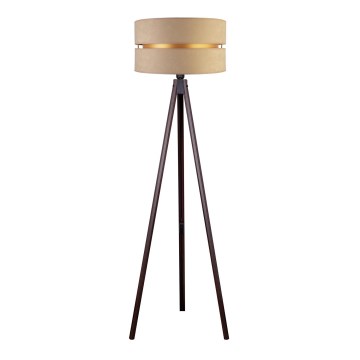 Grīdas stāvlampa DUO 1xE27/60W/230V bēša/brūna