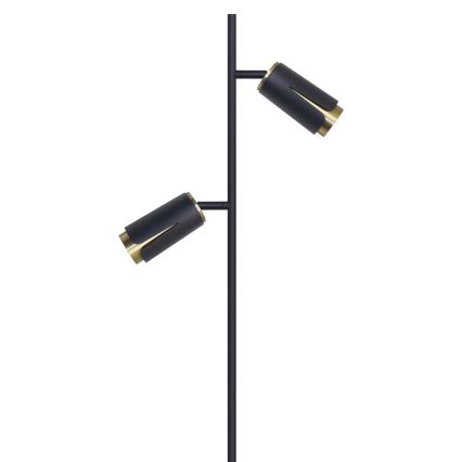 Grīdas stāvlampa FLOWER 2xGU10/8W/230V melna