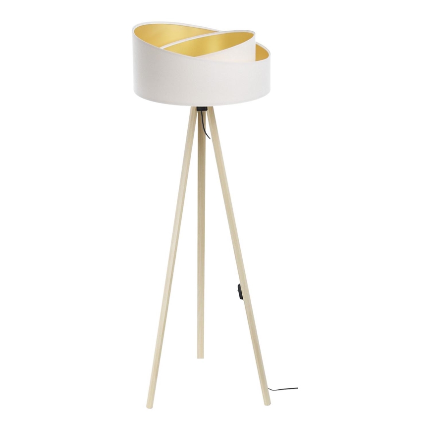 Grīdas stāvlampa GALAXY 1xE27/60W/230V balta/bēša