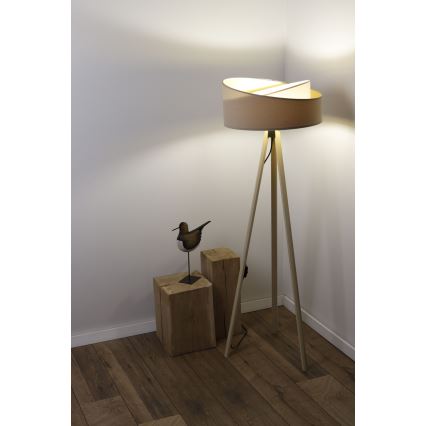 Grīdas stāvlampa GALAXY 1xE27/60W/230V bēša