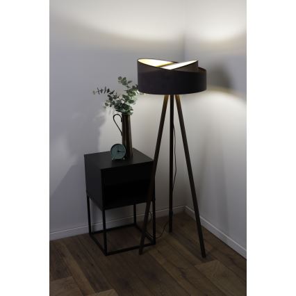 Grīdas stāvlampa GALAXY 1xE27/60W/230V pelēka/venge