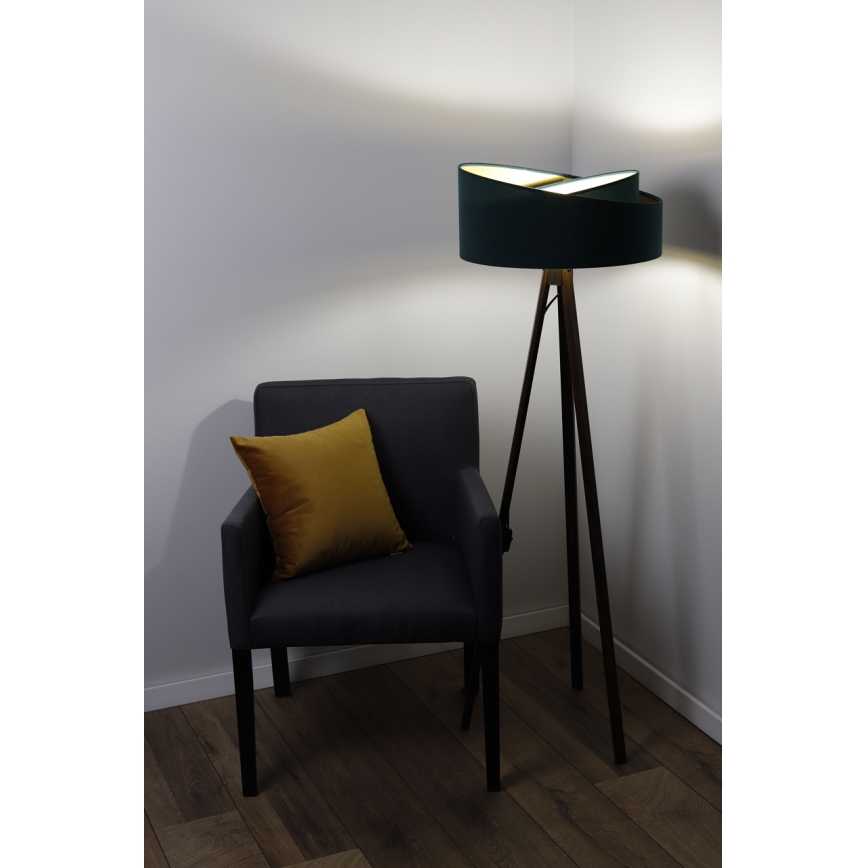Grīdas stāvlampa GALAXY 1xE27/60W/230V zaļa/venge
