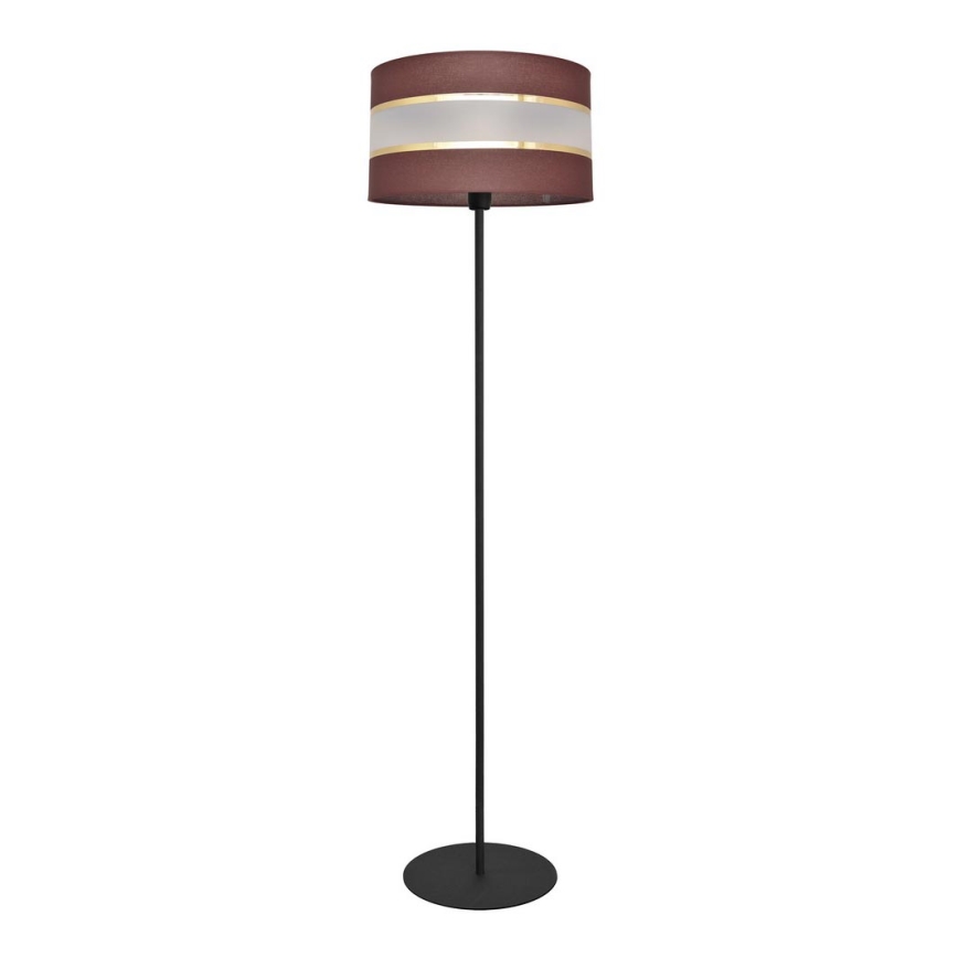 Grīdas stāvlampa HELEN 1xE27/15W/230V brūna/melna/zeltaina