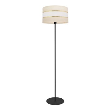 Grīdas stāvlampa HELEN 1xE27/15W/230V krēmkrāsas/melns/zeltaina